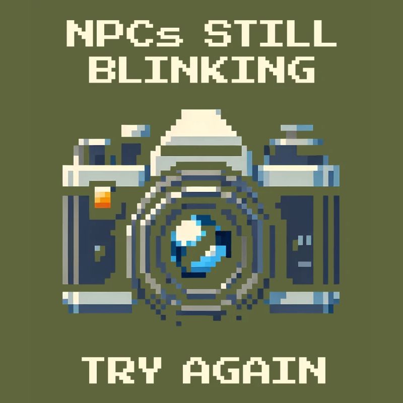 NPC is still blinking | Try again, portrait