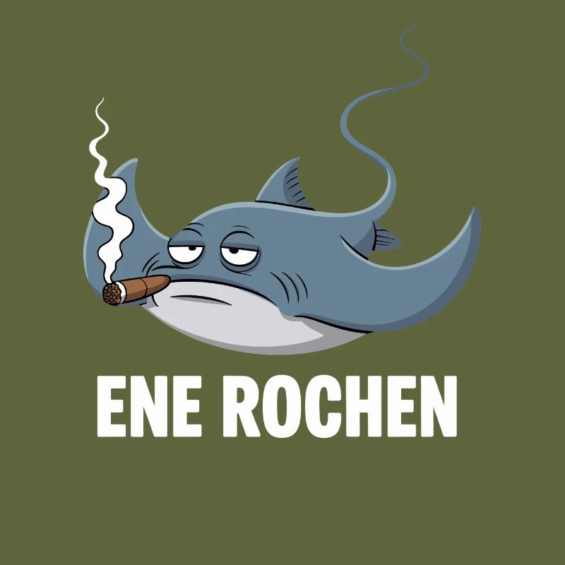Ene Rochen Raucher Spruch Zigarette Kippe Rauchen