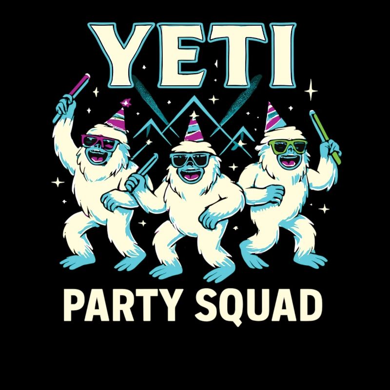 Yeti Party Squad – Fun Winter and