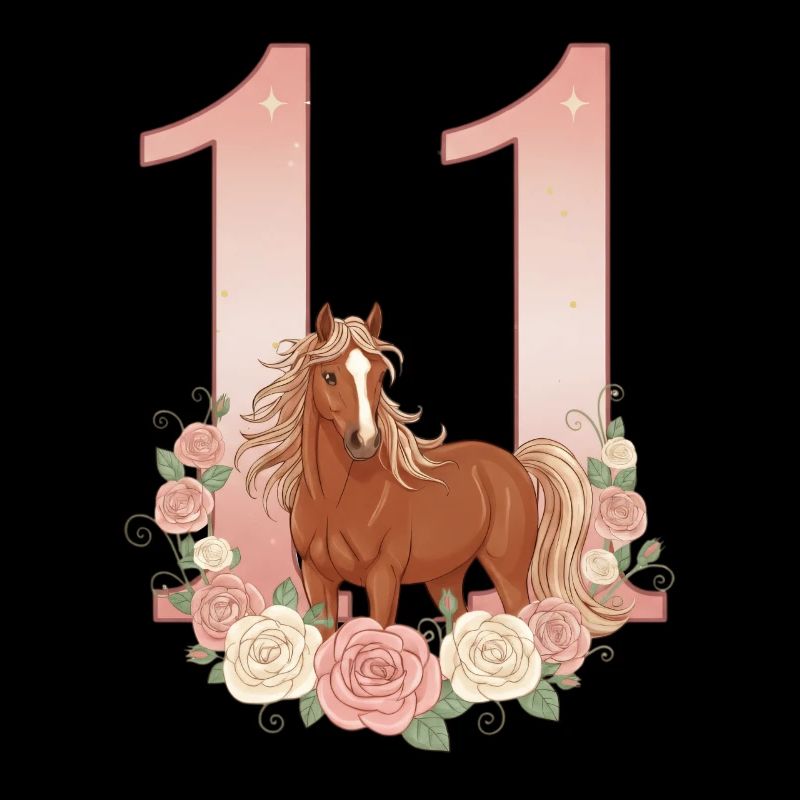 11. Geburtstag Mädchen, Pferd, Pony, 11 Jahre alt