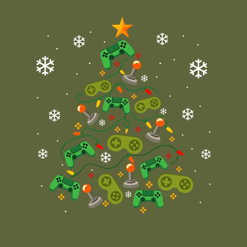 Weihnachtsbaum Controller Gaming Lover Gamer
