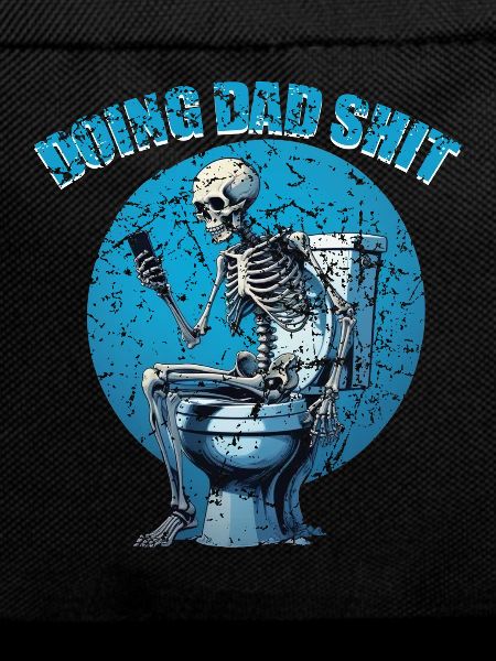 Skeleton on Toilet: Dad Humor