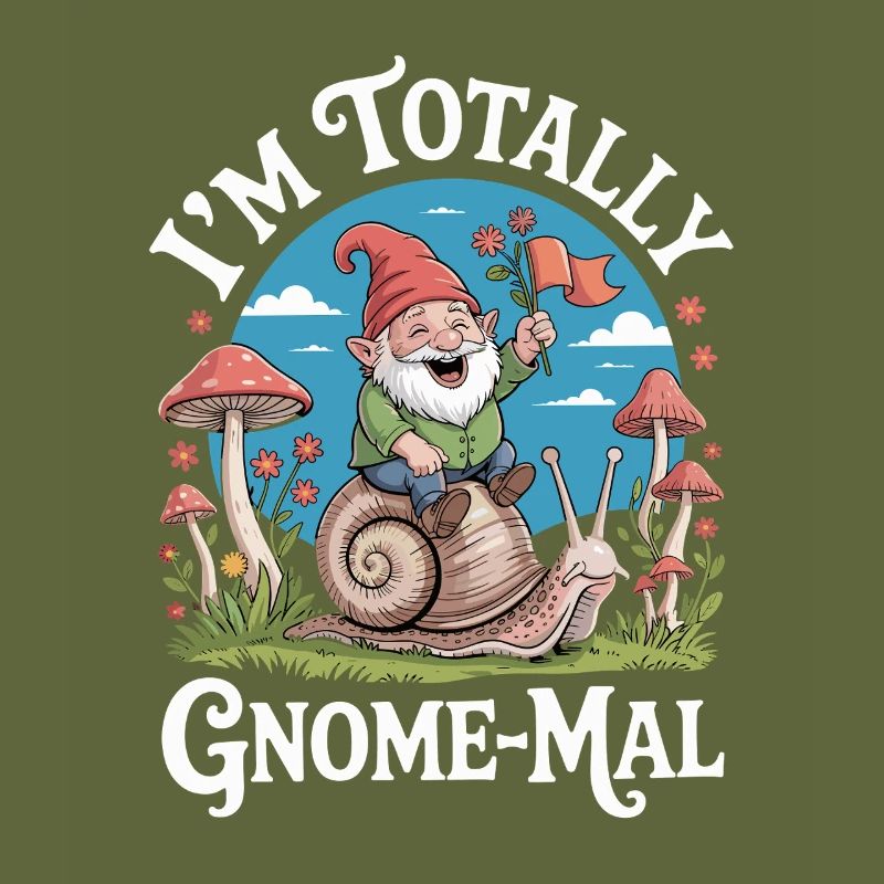  Ich Bin Total Gnome-Mal: Witziger Gartenzwerg mit