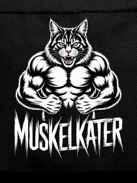 Muscular Sore Muscle Cartoon Cat