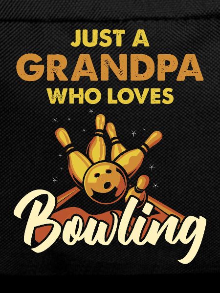 Grandfather Loves Bowling Motif