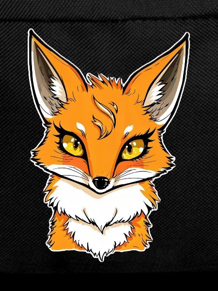 Fox Head Cartoon Illustration