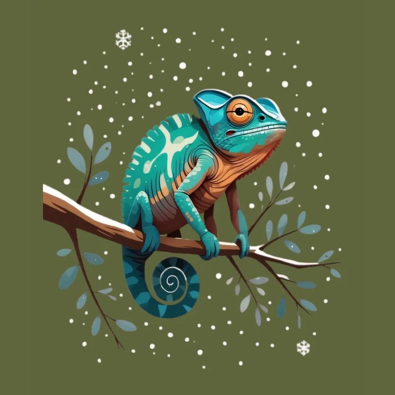 Chameleon on branch Sternenwald