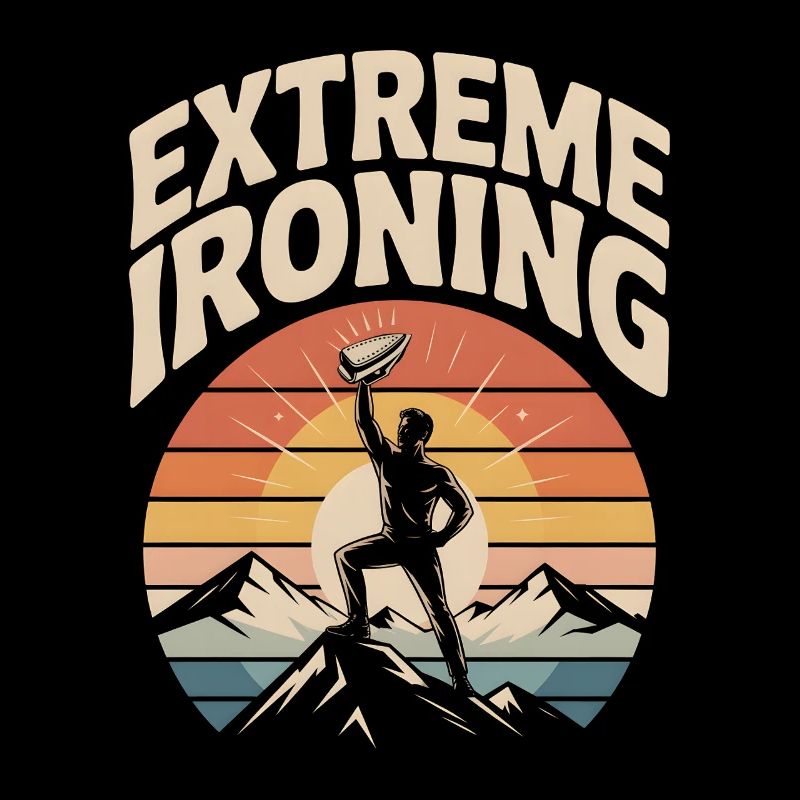 Extreme Ironing Mountaineering