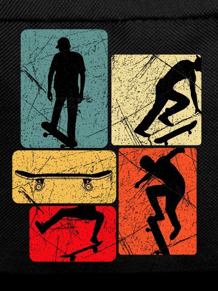 Skateboard Silhouettes Collage