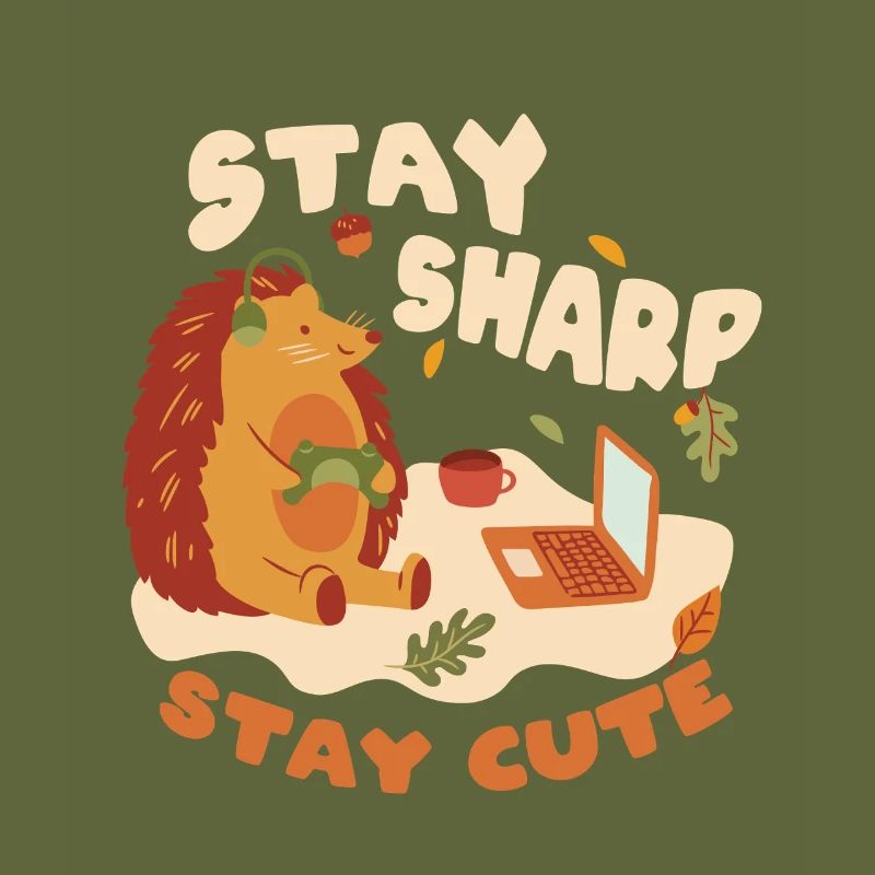 Igel Tag Hedgehog Day Stay Sharp Stay Cute