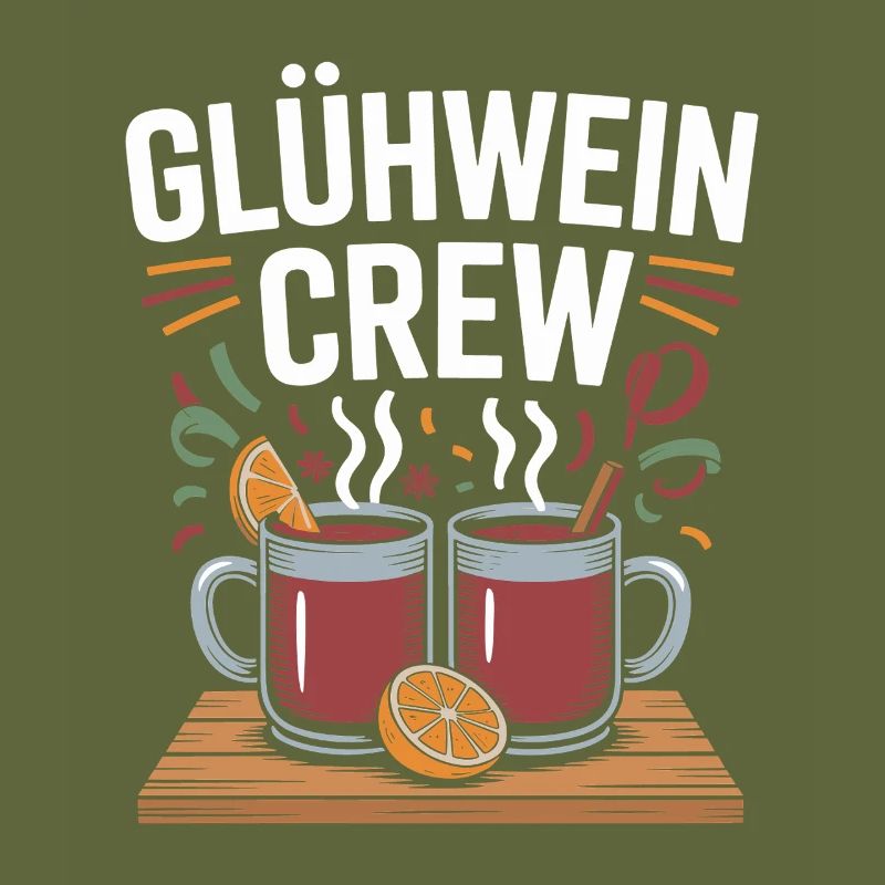 Équipe du vin chaud Marché de Noël joyeux