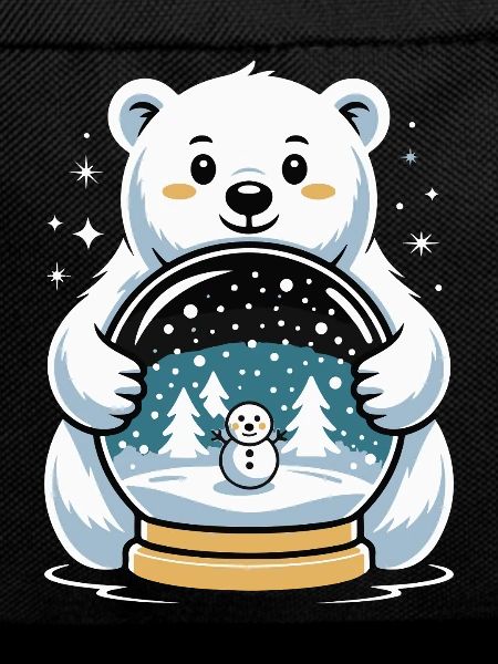 Polarbaer Schneekugel Impression