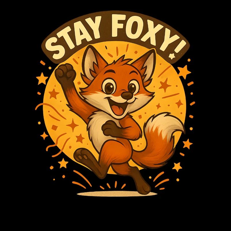 Stay Foxy Fox Illustration