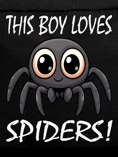Boy Loves Spiders Motif