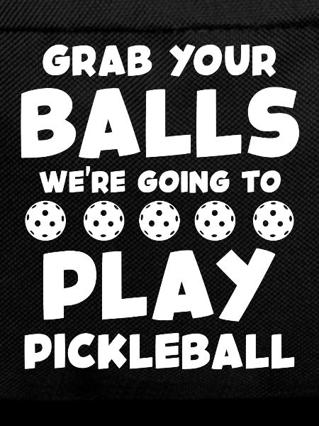 Pickleball Motto Lettering
