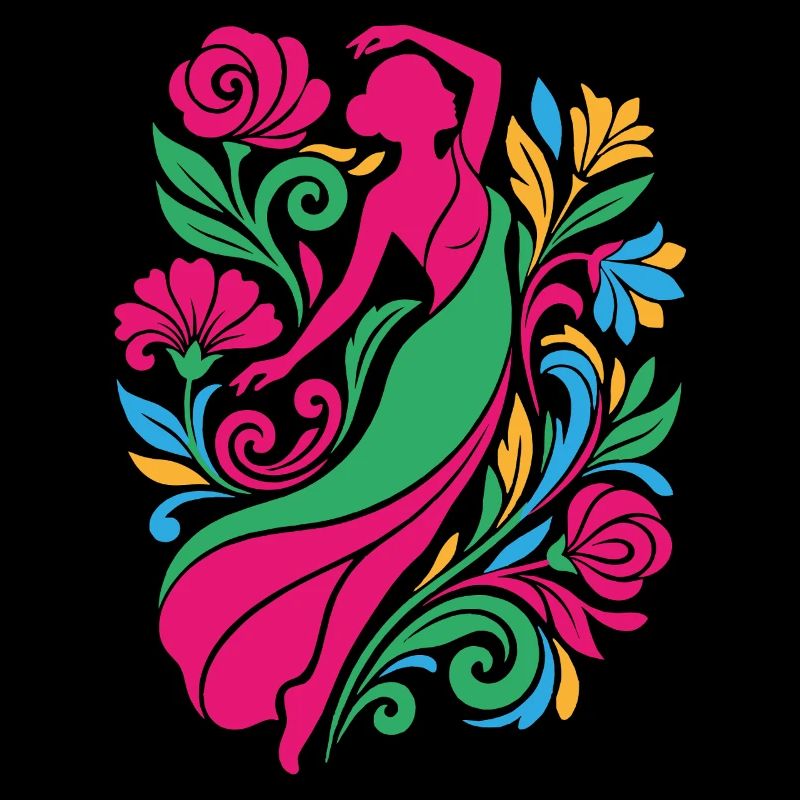 Floral dance in colour