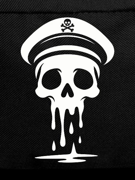 Melting Captain Skull Skull Captain Hat