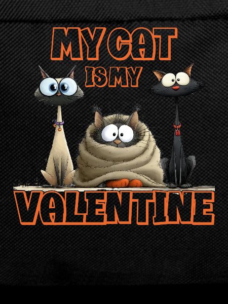 My cat is my Valentine's Day