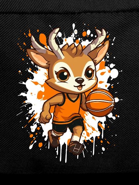 Basketball hirsch im Sprint