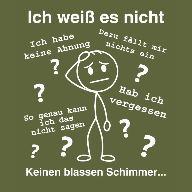 I don't know - Perplexed stick figure