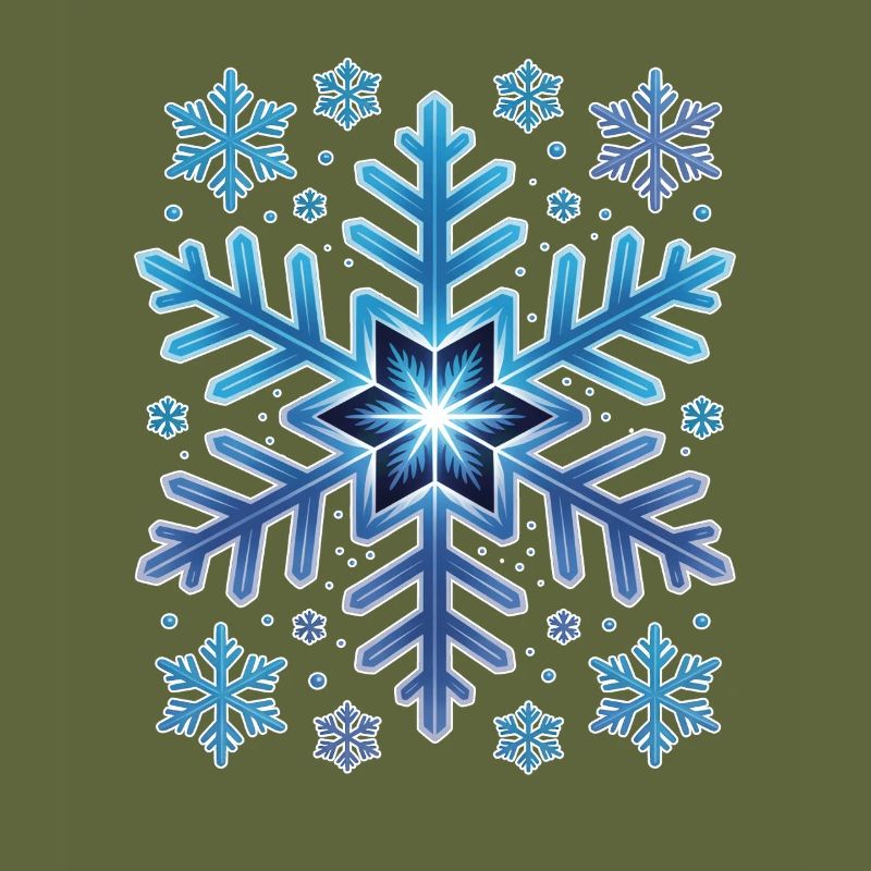 Large Elegant Snowflake Winter