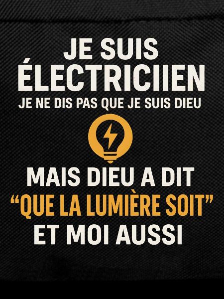 Electrician Light God Humor Profession