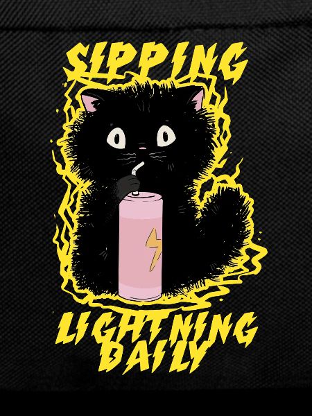 Energy Drink Sipping Lightning Daily