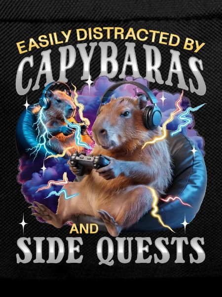 Funny Gaming Gamer Capybara