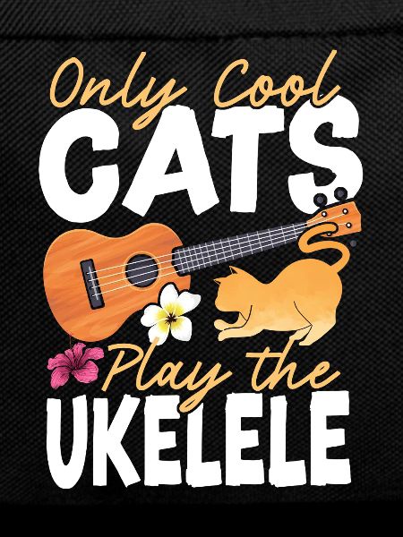 Hawaiian Ukulele Uke Cat Only Cool
