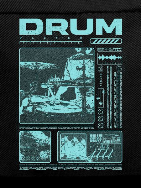 Rock Drummer Drum Player Streetwear
