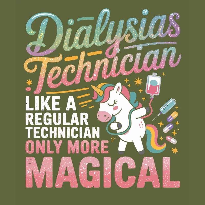 Magic Dialysis Technician Unicorn