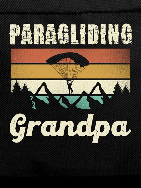 Paragliding Grandpa Retro