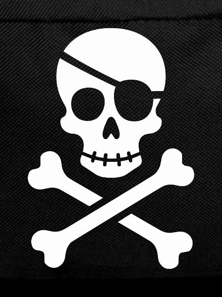 Classic Jolly Roger Pirate Skull
