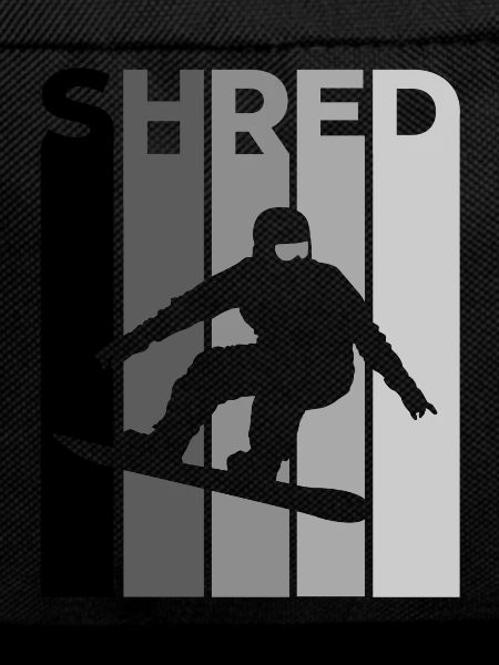 SHRED Snowboarder – Snowboard Spruch & Action