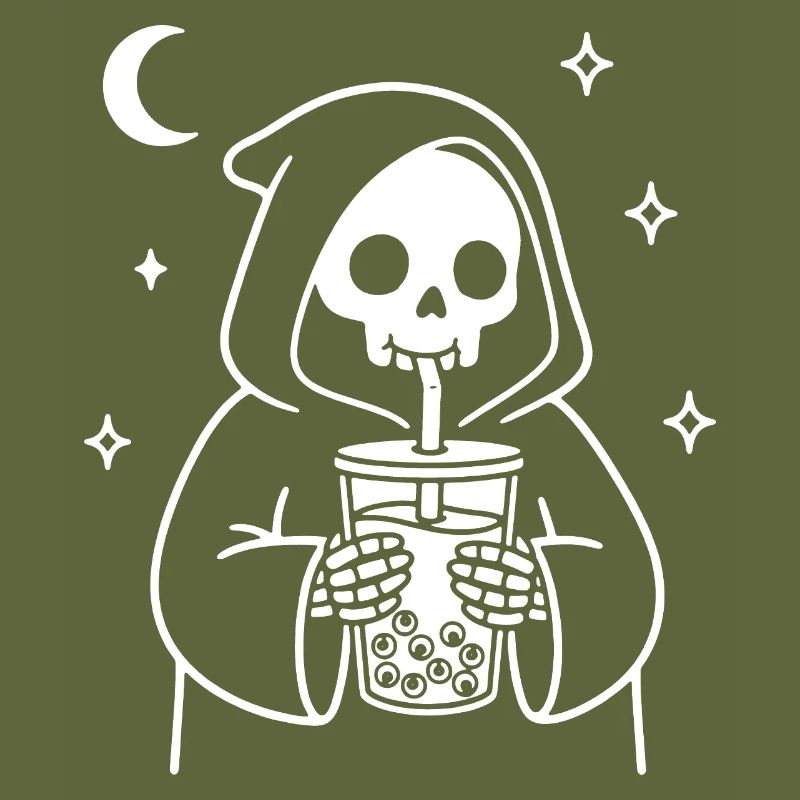 Grim Reaper with Bubble-Eye Tea