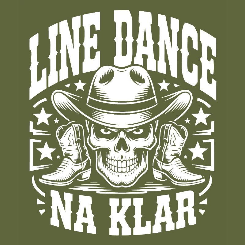 Line Dance Skull Cowboy