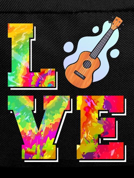 Hawaiian Ukulele Uke Tie Dye Love