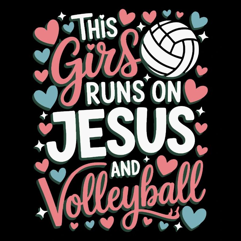 Dieses Mädchen liebt Jesus & Volleyball
