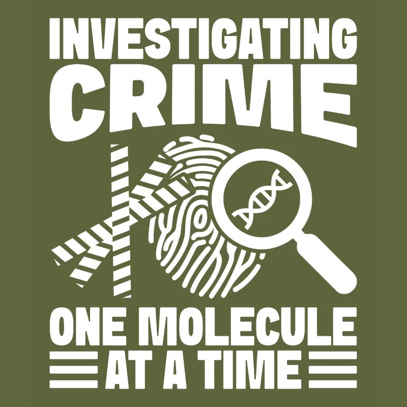 Forensic Analyst Investigating Crime One Molecule