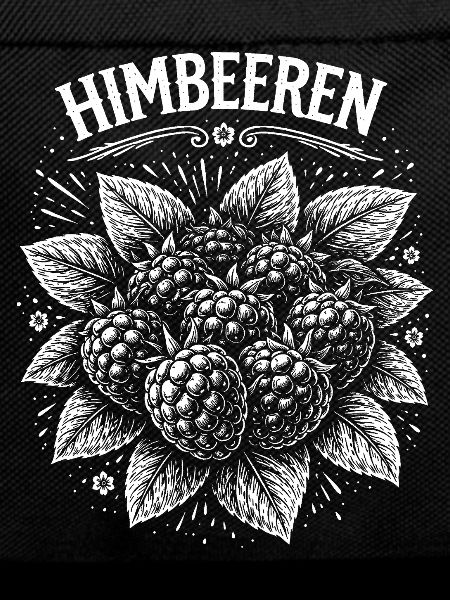 Raspberries Botanical Screen Print