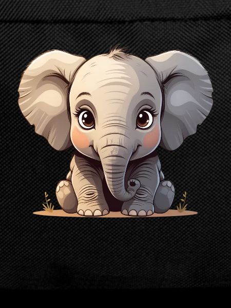 Cute baby elephant cartoon