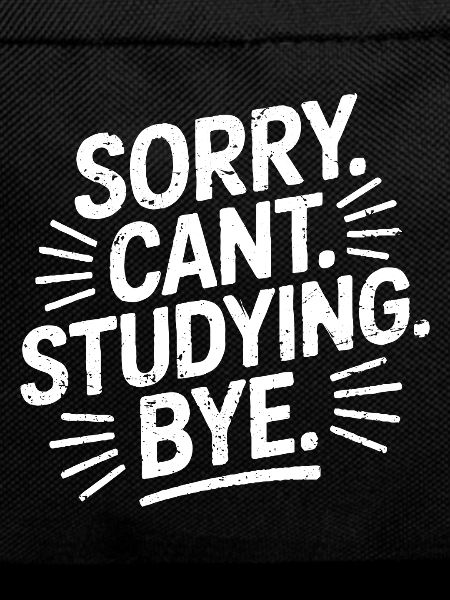 Sorry Can't Studying Bye