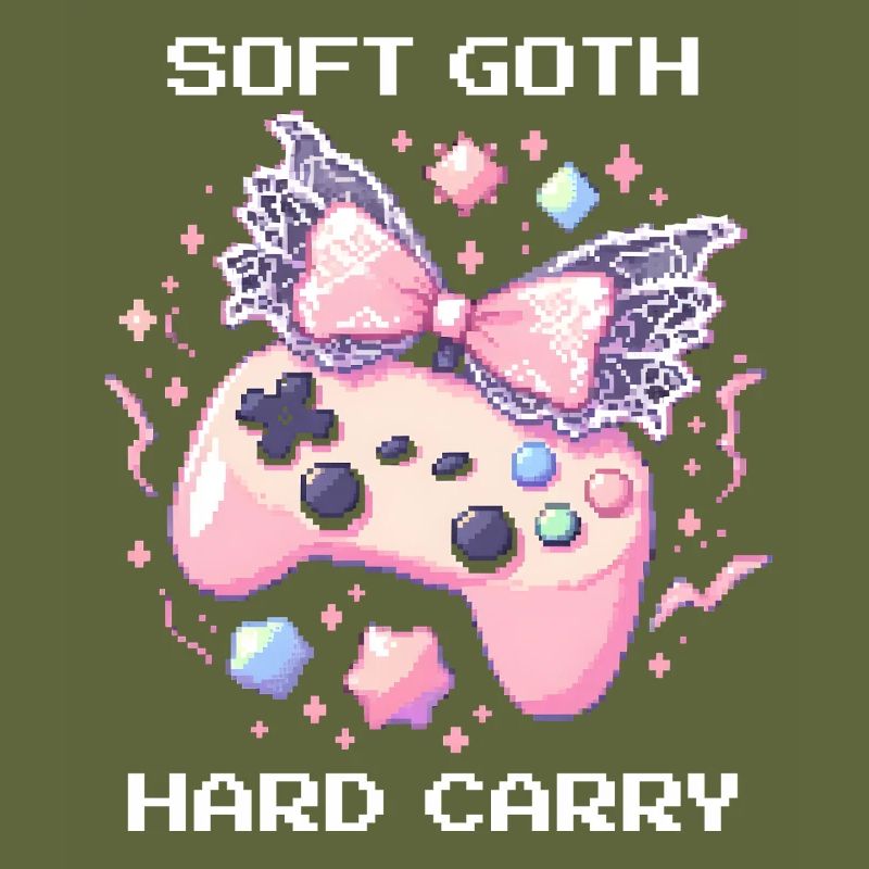 Soft Goth Hard Carry | Dark Cute