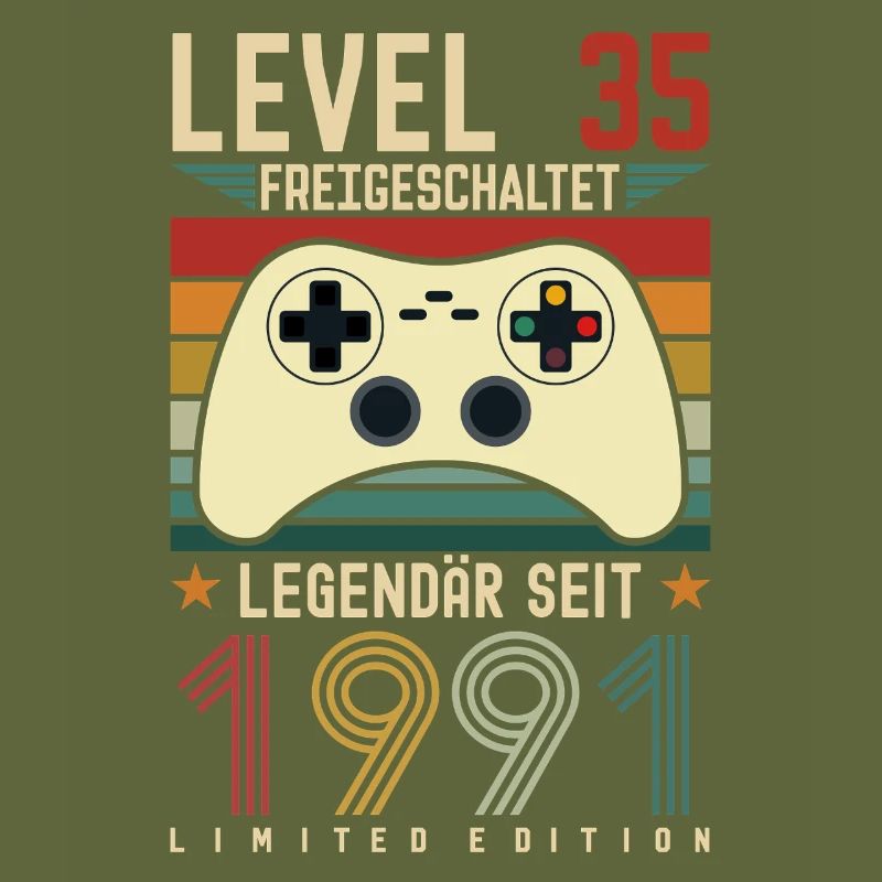Level 35 Unlocked 35th Birthday 35 years