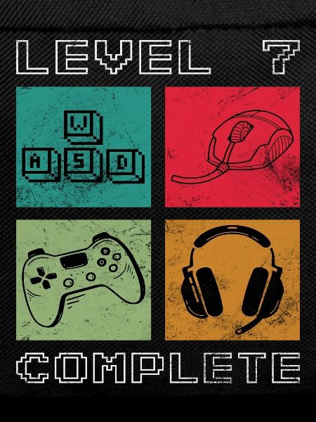 Birthday Gamer Level 7 Years Unlocked