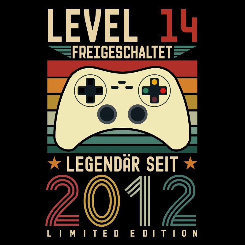 Level 14 Unlocked 14th Birthday 14 years
