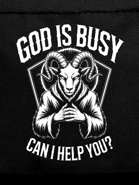 God Is Busy Goat Graphic Tee