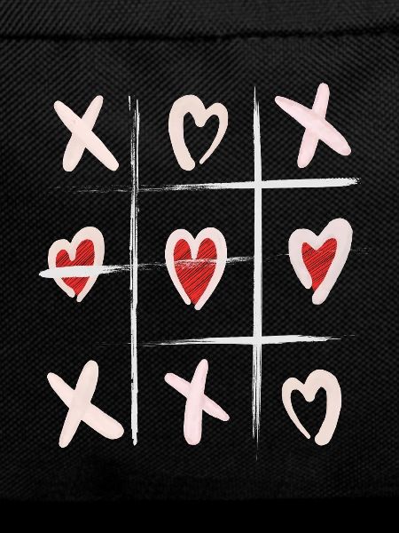 Heart Tic Tac Toe Love Illustration