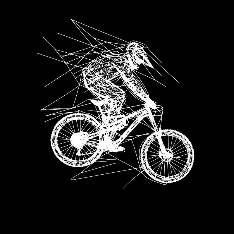 Mountain Biking Drawing