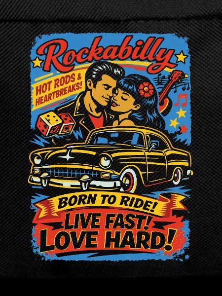 Rockabilly Auto-Liebe Druck